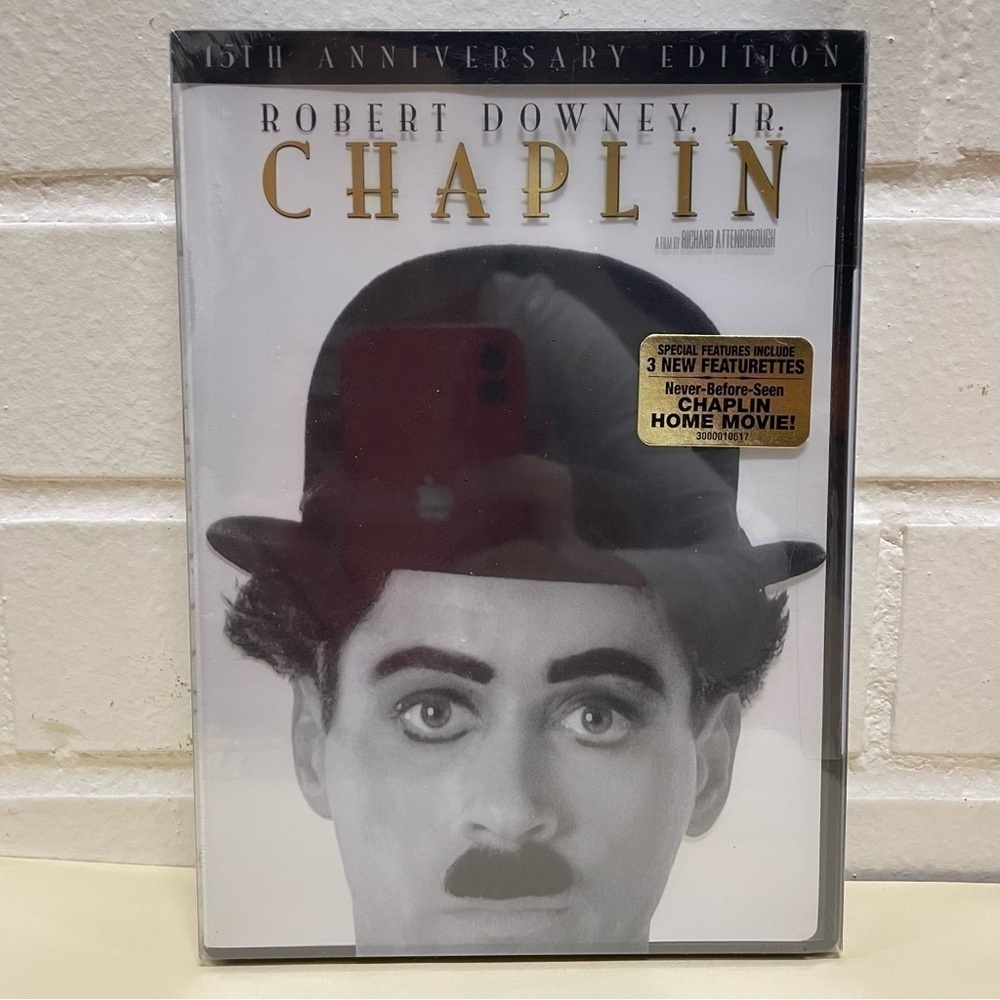 [NWT] DVD movie Chaplin starring Robert Downey Jr., sealed in box, classic gift